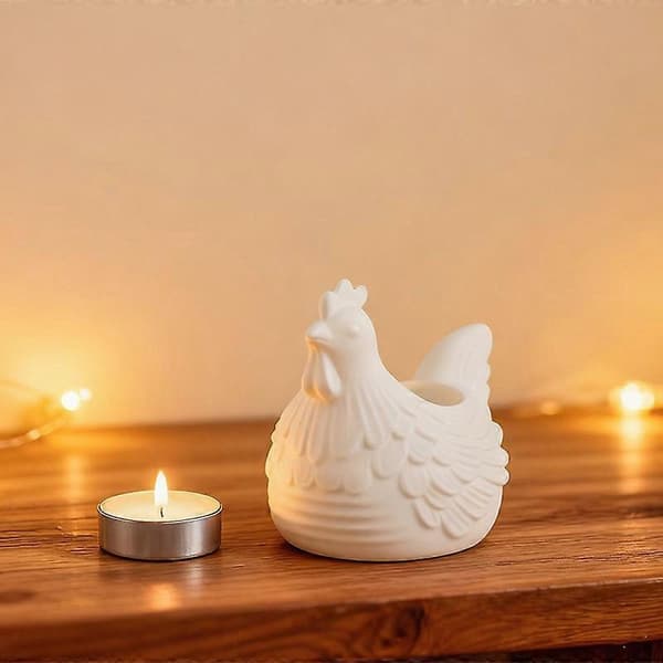 3D Kyckling Ljusstake Silikonform DIY Gips Prydnad Aromaterapi Ljus Utsökt Textur Mjukt Material Enkel Demoulding