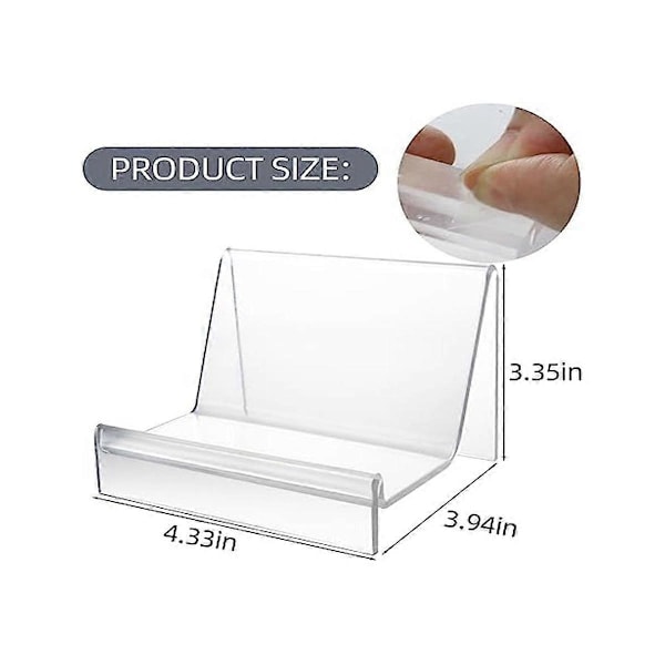 6 Pak Pung Display Stand Akryl, Klar Akryl Tegnebogs Display Stand Pung Smykkestand til Smykker