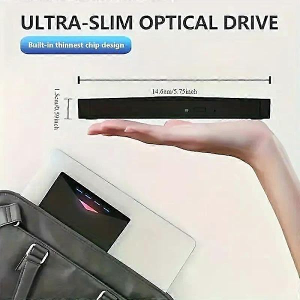 7-in-1 monitoiminen poltin Type C USB3.0 ulkoinen mobiili optinen asema CD/DVD RW ulkoinen tietokone