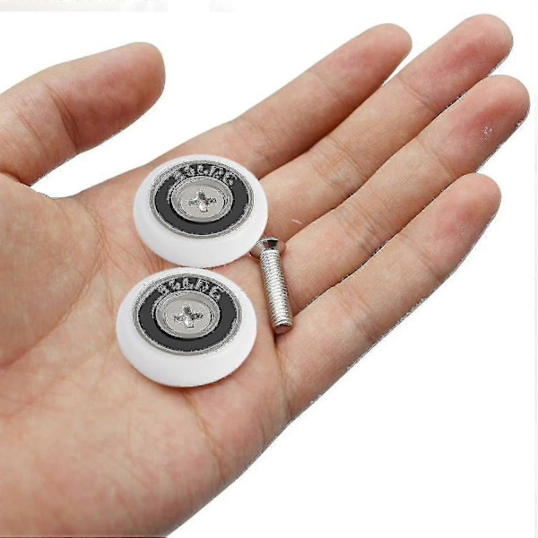Sæt med 8 udskiftningshjul til 19 mm diameter brusekabinedør