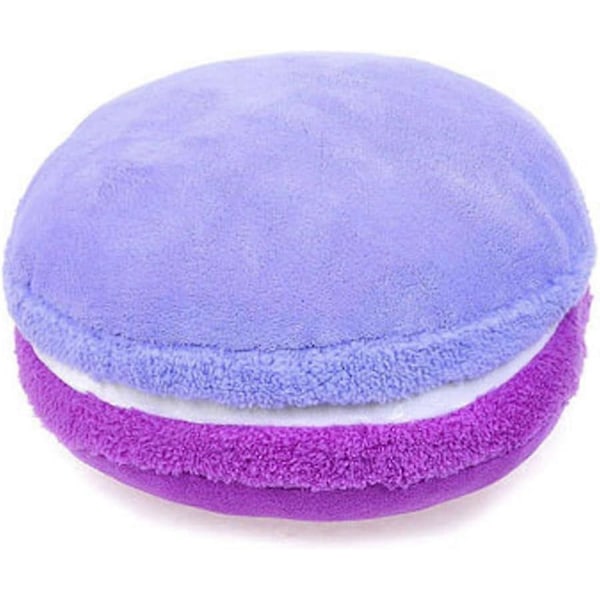Macaron Pute Plysj Ryggstøttepute Mikrokule Kasteputetrekk Rund Setepute Hjemmeinnredning Puter 14.5\" Gradient Lilla