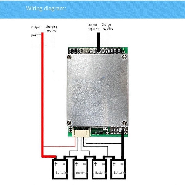 4S 12V 50A BMS LiFePO4 Litiumbatteri Skyddskort med Batteribalansering/Förbättring PCB Prote