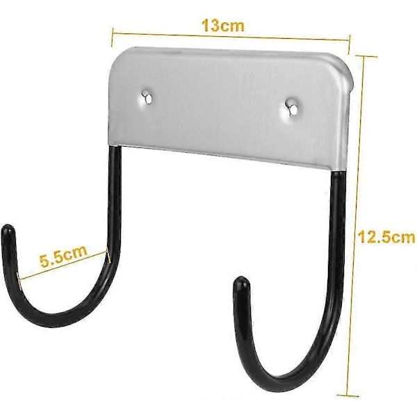 1 stk. veggmontert strykebrettholder, strykebrett veggfeste med stålkroker - 13,2 * 13 * 6,8 cm for oppheng av T- eller Y-strykebrett
