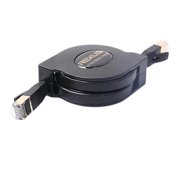 REXLIS 5FT Cat7 RJ45 LAN-kabel Justerbar Indtrækkelig Ethernet-kabel Fladt Internet Netværkskabel fo