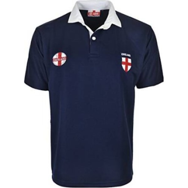 Herr England fotboll T-shirt storlek S till 5XL blue 3XL