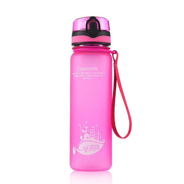 JUSCH Stor kapacitet kopp bärbar frostad transparent rymdkopp stor utomhus sport vattenkopp vattenkokare rosa frostad 350ml(WZ1972),QINWEI-465