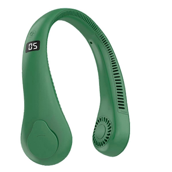 Bladløs Hængende Halsventilator, Lazy og Praktisk Mini Bærbar Udendørs Sports Genopladelig Ventilator