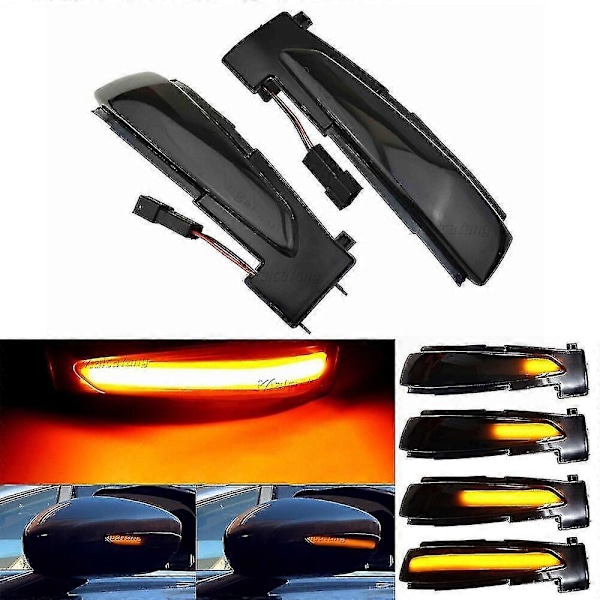 Passende kompatibel med Peugeot 508 SW Citroen DS5 C4 Picasso C4 modificeret bakspejl gult lys indikator