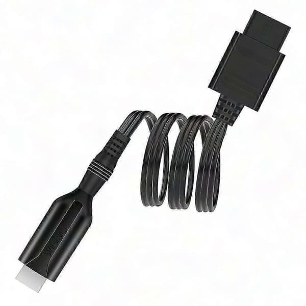HD N64 til HDMI-konverterkabel til high-definition gaming Black