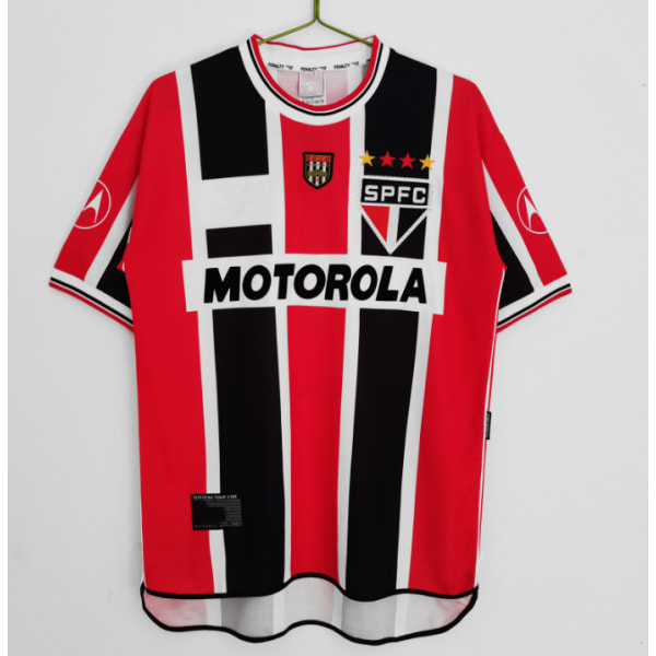 2000 säsong borta Sao Paulo retro jersey tränings T-shirt Ronaldo NO.7 M