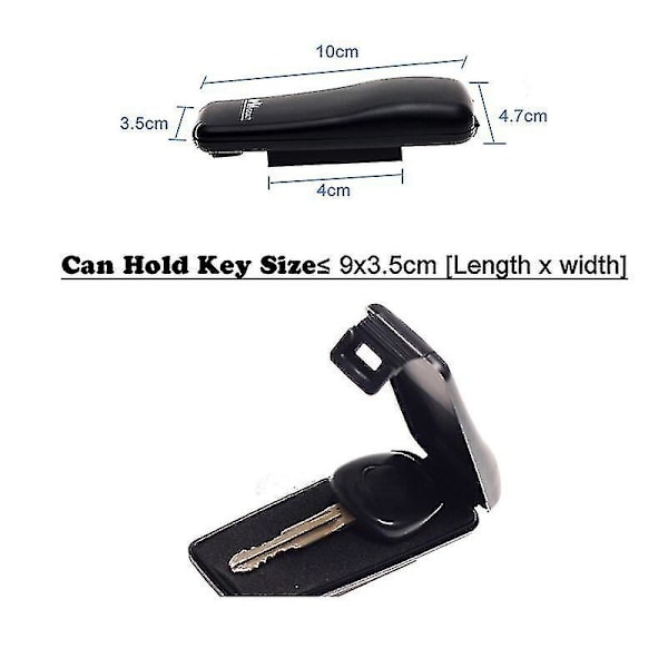 Magneettinen Auton Avaimenpidike Laatikko Ulkotiloihin Piilotettu Avaimen Säilytyslaatikko Magneetilla Kotiin Toimistoon Autoon Kuorma-autoon Caravanille Salainen Laatikko