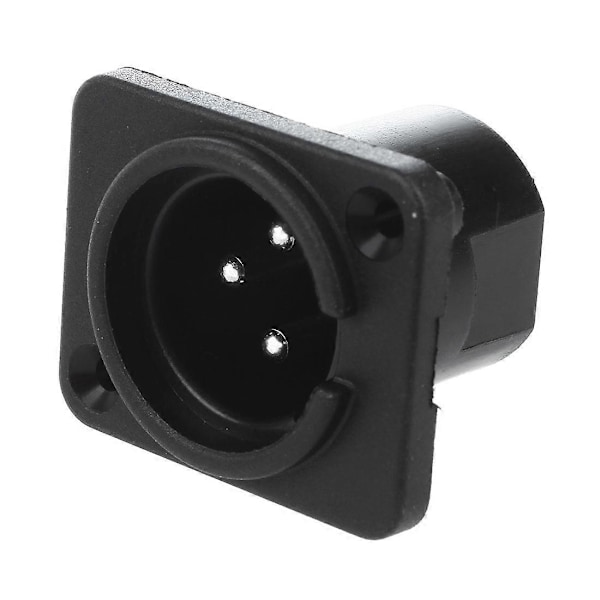 XLR Hanplugg Rak Panelmonterad Kontakt 10 Stycken