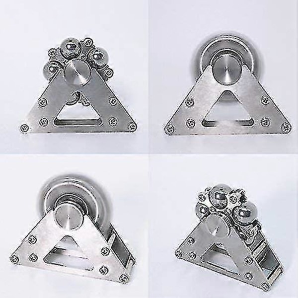 Pariserhjul Fidget Spinner, Kinetiske Skrivebordsleker Snurrer Med Stativ, Metall Rustfritt Stål Smoo Yj51-2