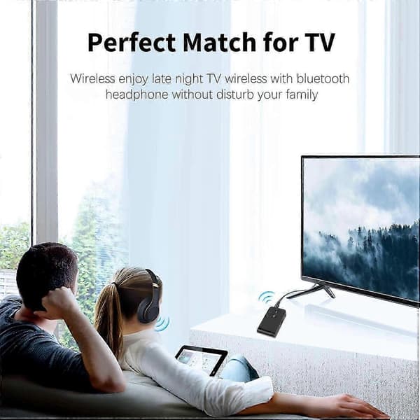 Bluetooth 5.0 Sender Mottaker for TV til Bluetooth Hodetelefoner