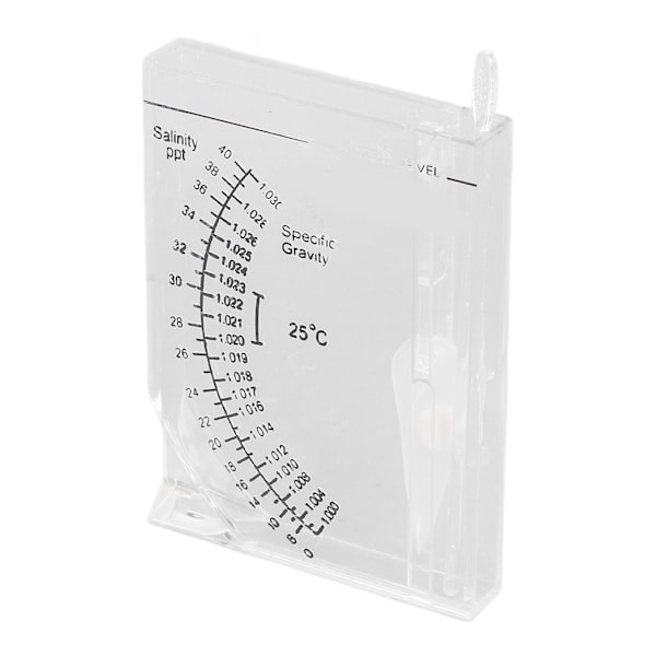 Akvarium Salinitetstestare Noggrann Akvarium Hydrometer för Fisktank Havsvatten Specifik Vikt och Salthalt