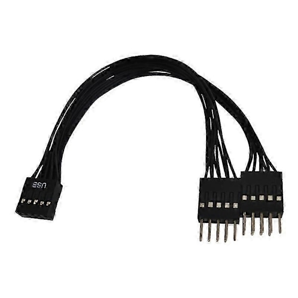Emolevyn suojattu 9-nastainen jakokaapeli USB 9-nastainen naaras-uros-adapteri