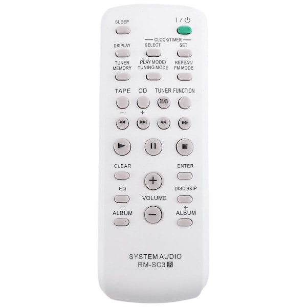 For Sony CD HIFI System Lydfjernkontroll RM-SC3 RM-SC30 RM-SC50 RM-SC55 MHC-RG29 MHC-RG490S CMT-