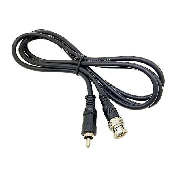 1 stk. 1,5M BNC til AV-kabel bnc til rca hannadapter videoopptaker tv-linje q9 overvåking