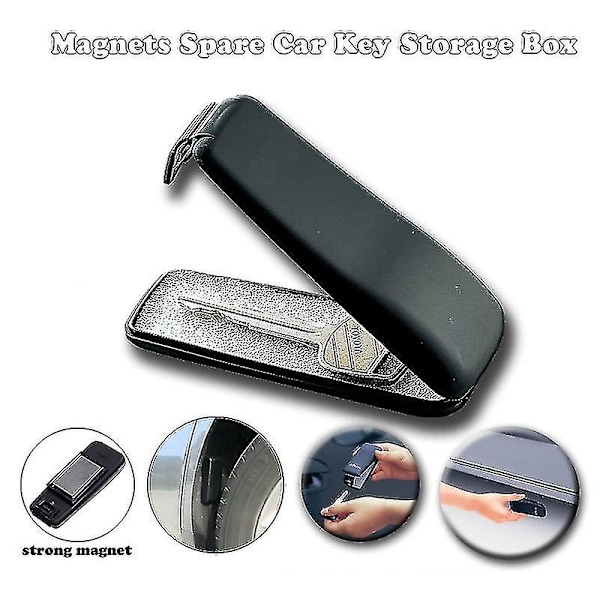Magneettinen Auton Avaimenpidike Laatikko Ulkotiloihin Piilotettu Avaimen Säilytyslaatikko Magneetilla Kotiin Toimistoon Autoon Kuorma-autoon Caravanille Salainen Laatikko