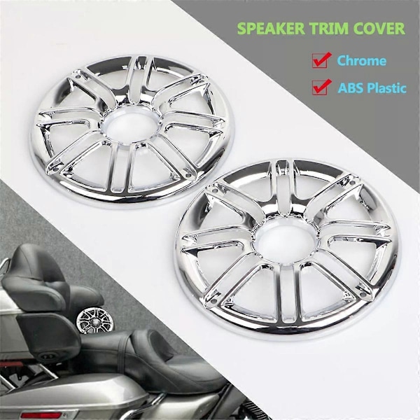 Krom Baghøjttaler Trim Grill Cover til Harley Electra Tri Glide Ultra Limited