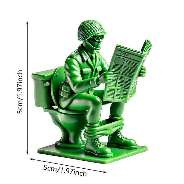 Soldatfigurer Klassiska Män Tecknad Modellprydnader Interaktiv Leksakssats B