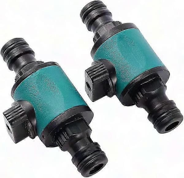 16 mm haveslange lynkobling med 2-vejs stopventil - 4 stk.