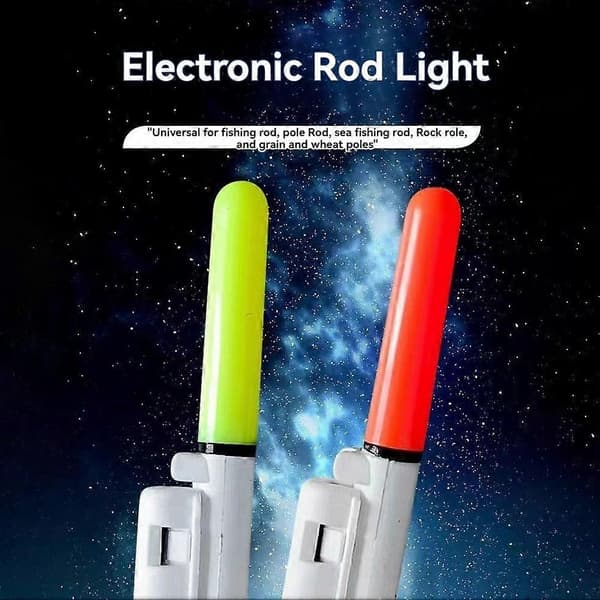 10 stk. fiskestangslys elektronisk stang LED lysstav