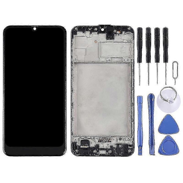 TFT LCD-skärm för Samsung Galaxy M31 / Galaxy M31 Prime Digitizer Komplett Montering Med Ram (svart)