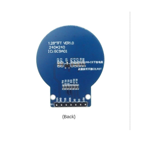 1.28 tum TFT LCD Display Modul Rund RGB IPS HD 240X240 Upplösning GC9A01 Drivrutin 4 Tråds SPI Inter