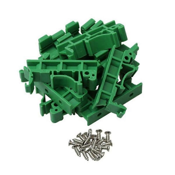 20 st Drg-01 Pcb För 35 Skena Montering Stöd Adapter Kretskort Fäste Hållare Clips Conn