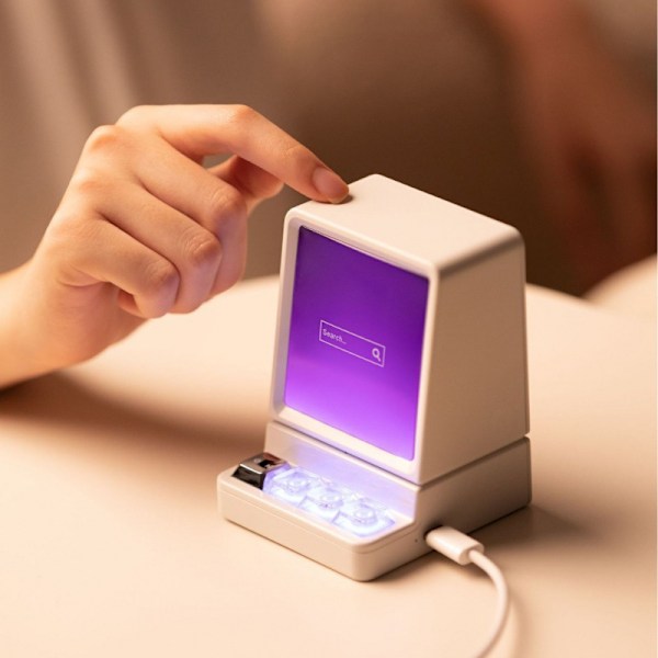 Bluetooth Højttaler - Bærbar Klassisk Computer Stil