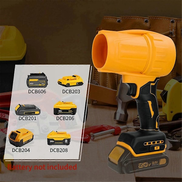 Borstlös Turbo Jet Fläkt 30000RPM Sladdlös Elektrisk Luftfläkt Kraftfullt Handhållet Verktyg för Dewalt
