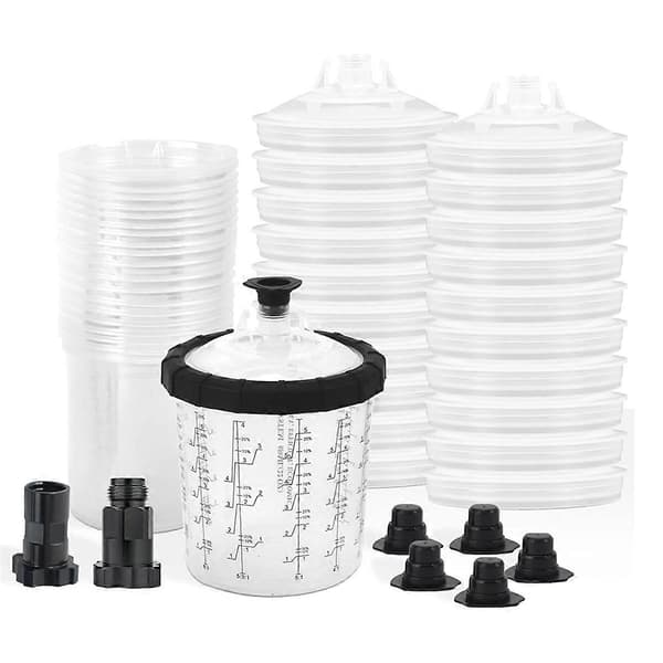 Färgsprutpistol Koppsystem för Billackering, 20-pack Standardstorlek Lock och Liner Kit, Standard