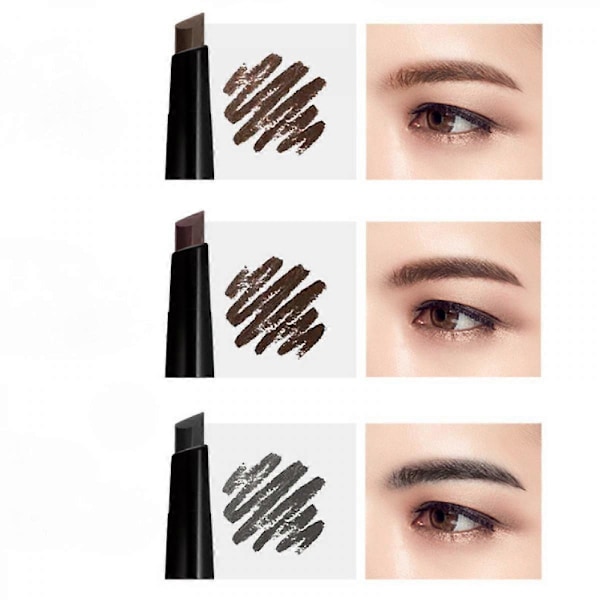 Beauty Øyenbrynspenn - Universal Automatisk Brynspenn Med Spoolie-børste - Perfekt Øyenbrynsminkeshaper og Fyller For Kvinner Brun