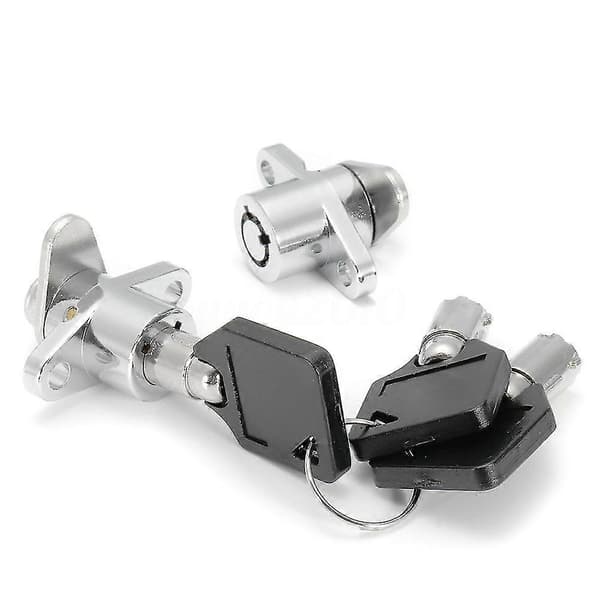 2x Hård Sidetaske Lås 3 Sæt Til Touring Glide Road King Ny