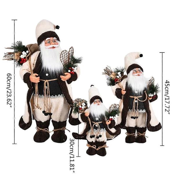 Jul tomte med glasögon presentpåse för docka plysch stående figurer De 30CM