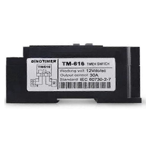 Tm616 30amp 4-stifts 7 Programmerbar Timer Din-skena Montering Timer Switch Digital Timer 110v Ac Programmerbar Timer Relä
