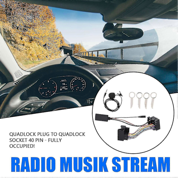 Auton Audio Bluetooth Kaapelisovitin Fiesta Focus Mondeo Kuga 6000cd Radio Musik Stream -radiolle