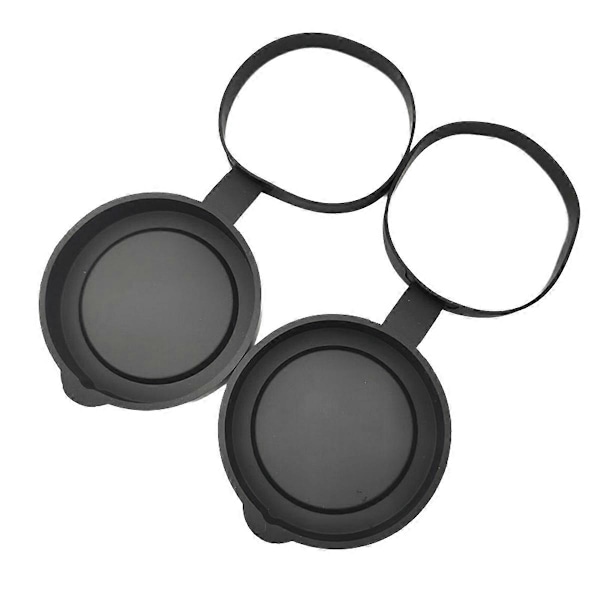 2 Stycken Kikare Skyddande Gummi Objektiv Linsskydd 52-55MM