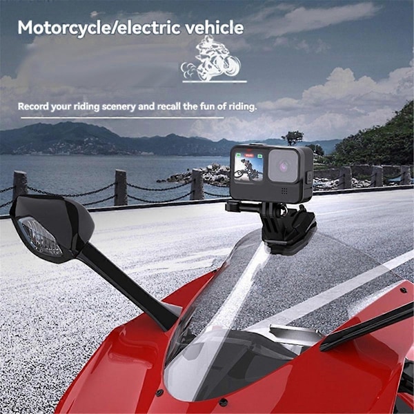 Motorcykel Vindrutesfäste för GoPro Hero 12 Insta360 X3 Stil A
