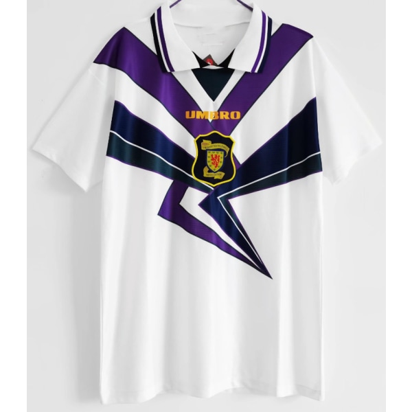 94-96 säsong borta Skottland retro jersey tränings T-shirt Solskjaer NO.20 XL