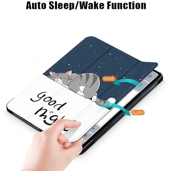 Kompatibel med Xiaomi Mi Pad 5 11\" Tablet 2021 Version Telefon Etui Stand Funktion Automatisk Vækning/Søvn Dovenskab Kat