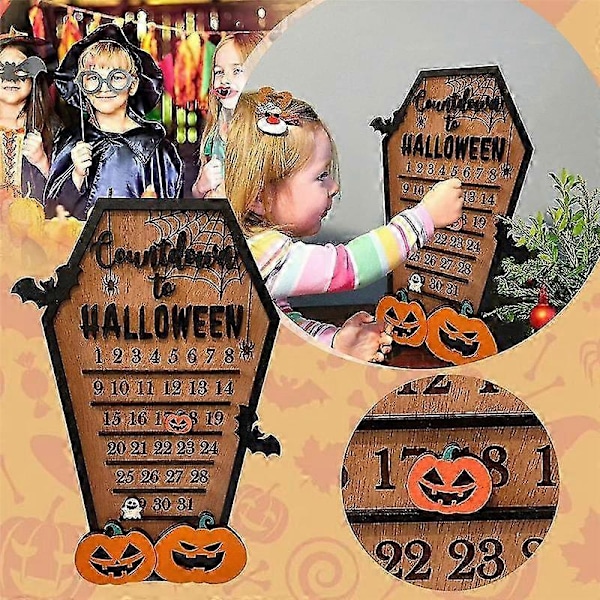 Countdown Halloween Arkku Kalenteri Halloween Talomuotoinen Countdown Kalenteri Leikkaus 3-ulotteinen