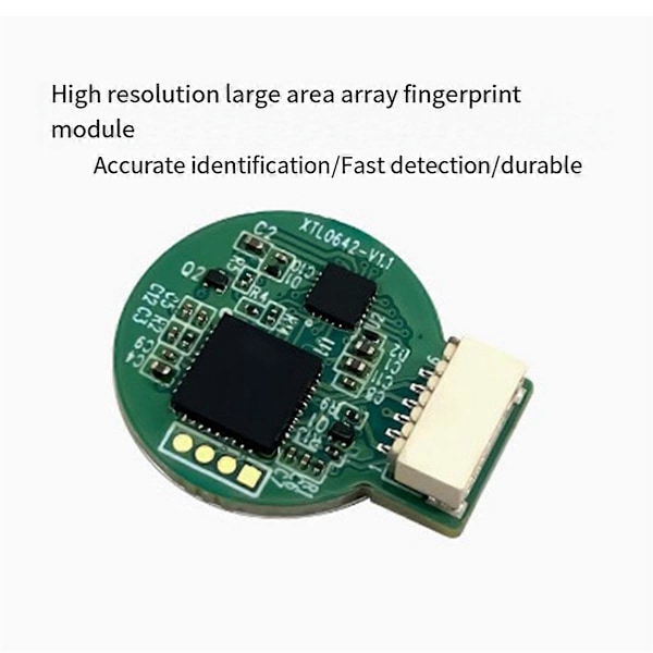 Fingeravtrycksigenkänningsmodul ZW0642 Kapacitiv Touch Fingeravtryckssensor Modul Dörrlås Acquisit