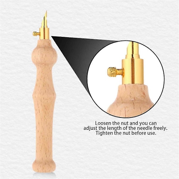 18 Delar Punch Needle Set Justerbart Punch Needle Verktyg