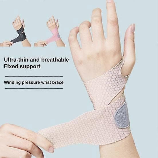 Slankt armbånd, justerbart, blødt, åndbart, giver håndledsstøtte, let. black