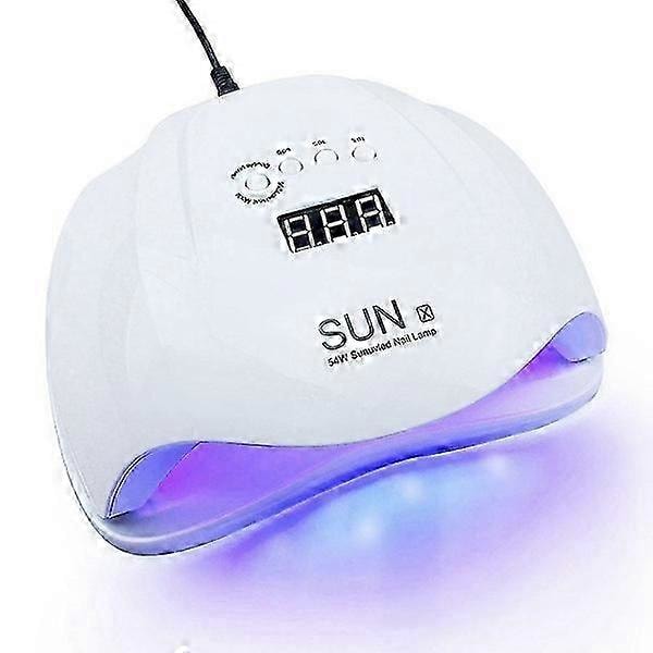 Sun X 54 W Neglegel Tørrer Maskine UV LED Lampe Til Negle Tørrer Professionel Hvid Lys Polish Maskine