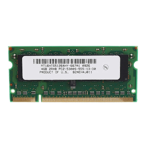 4GB DDR2 Laptop Ram 667Mhz PC2 5300 SODIMM 2RX8 200 Pins för Intel AMD Laptop Minne