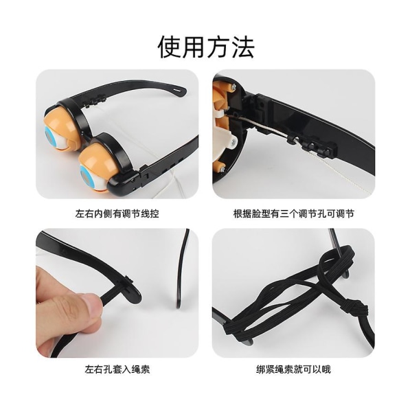 Roliga Glasögon Dra Kabel Blink Crazy Blink Glasögon Parodi Selfie Videoleksaker Halloween Cosplay green