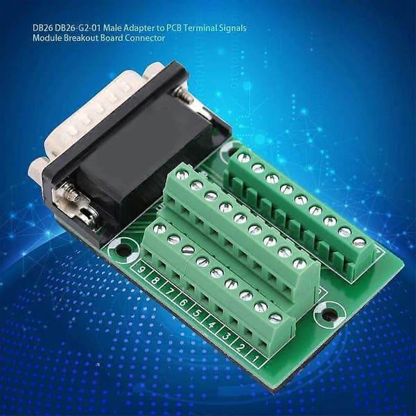 26 Pin DB26 D-SUB Hann Adapter til PCB Terminal Signaler Modul